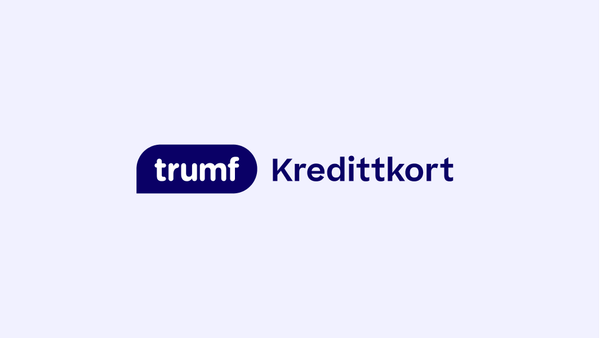 Trumf Kredittkort-logo på lyseblå bakgrunn