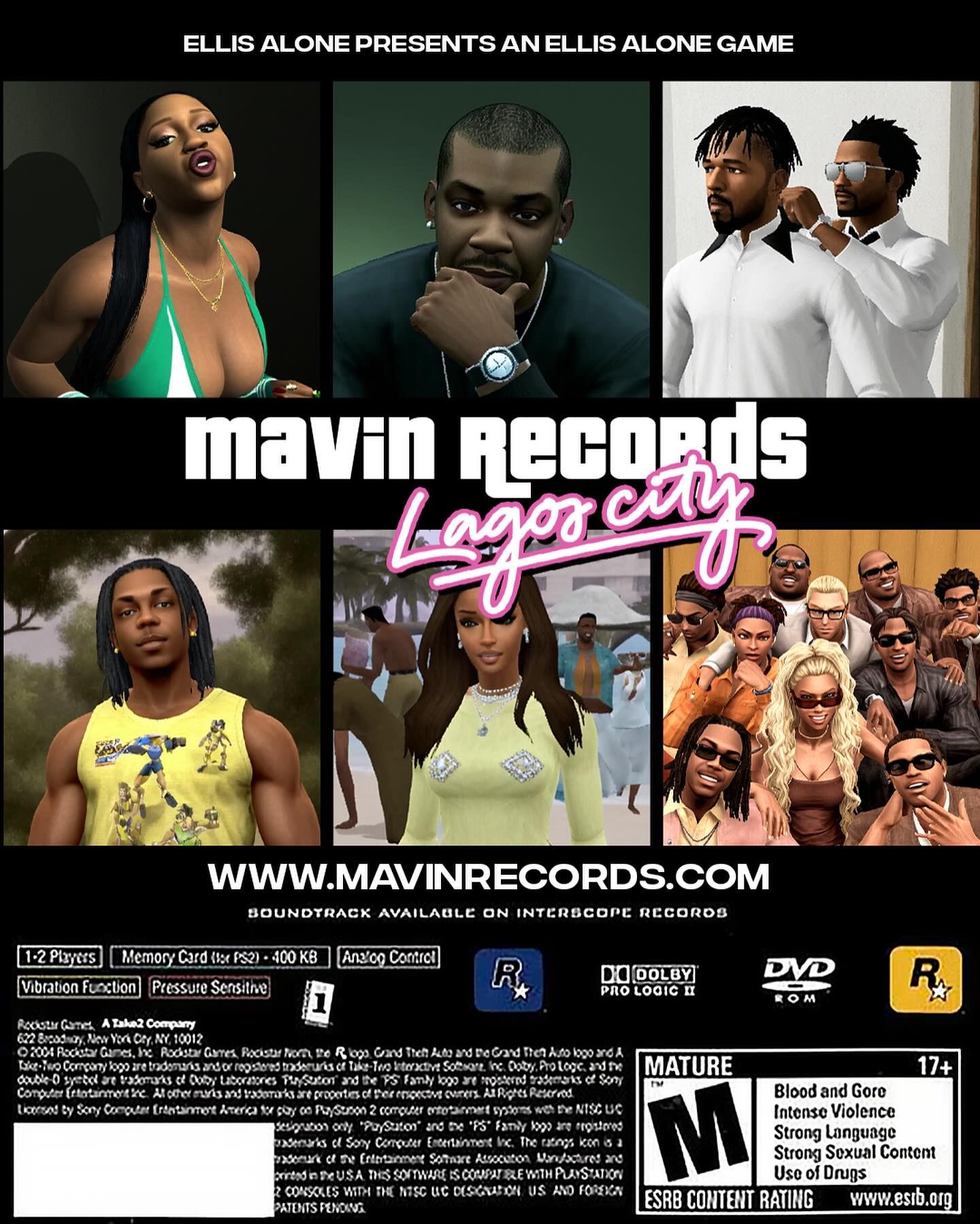 Mavin Records Lagos City GTA Style PostersArticle Image