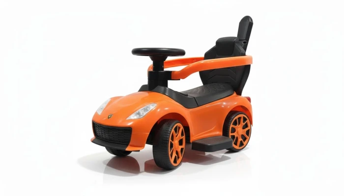 Orange Kids Ride-On Sports Car - Sheikh Jee Garments