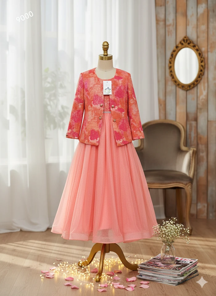 Premium 2-Piece Girls Party Dress - Sheikh Jee Garments