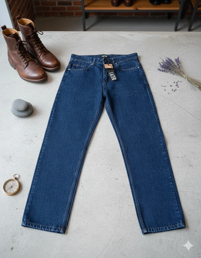 Premium Men’s Deep Blue Denim Jeans - Sheikh Jee Garments