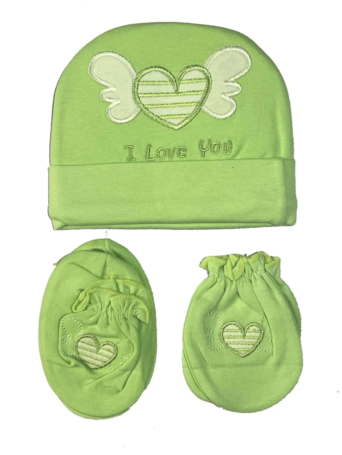 Charming 3-Piece Baby Accessory Set - Sheikh Jee Garments