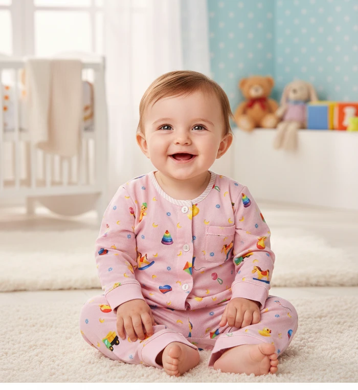 Premium Baby Cotton Sleepsuit Set - Sheikh Jee Garments