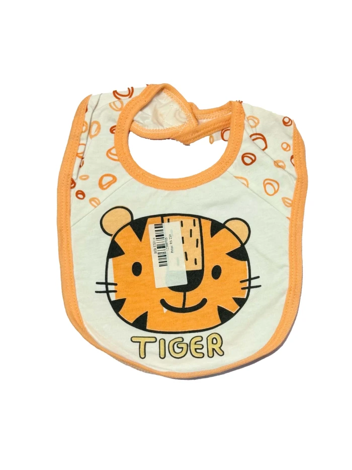 Adorable Tiger Face Baby Bib - Sheikh Jee Garments