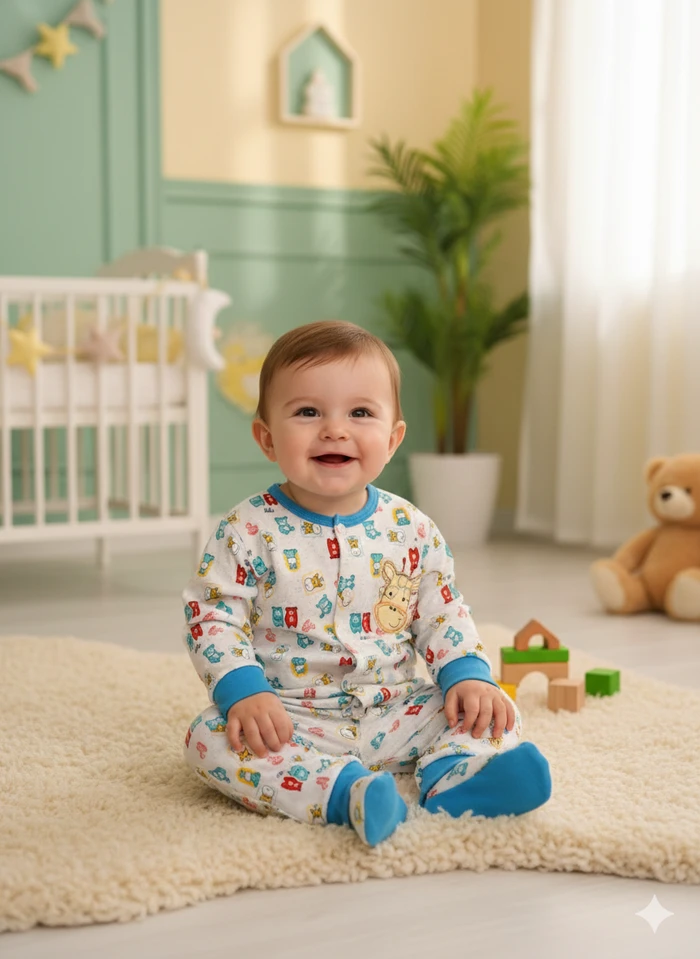 Premium Baby Cotton Sleepsuit Set - Sheikh Jee Garments