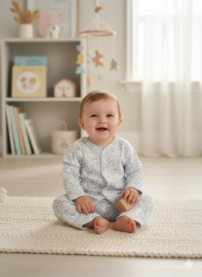 Premium Baby Cotton Sleepsuit Set - Sheikh Jee Garments