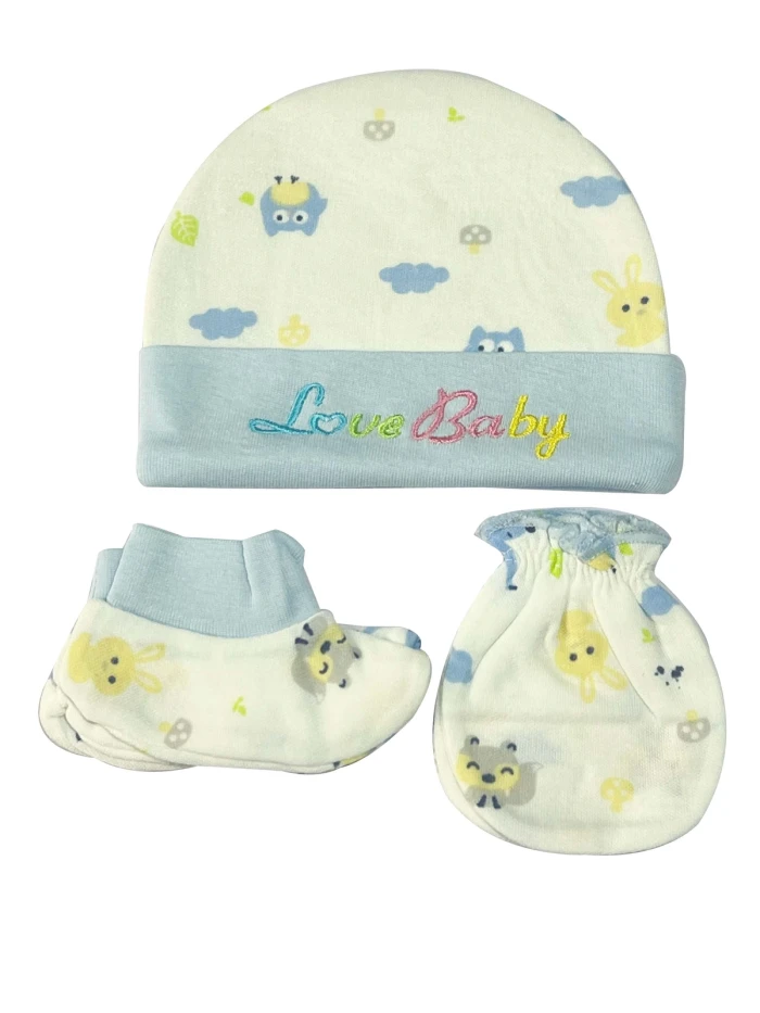 Premium 3-Piece Baby Accessory Set - Sheikh Jee Garments