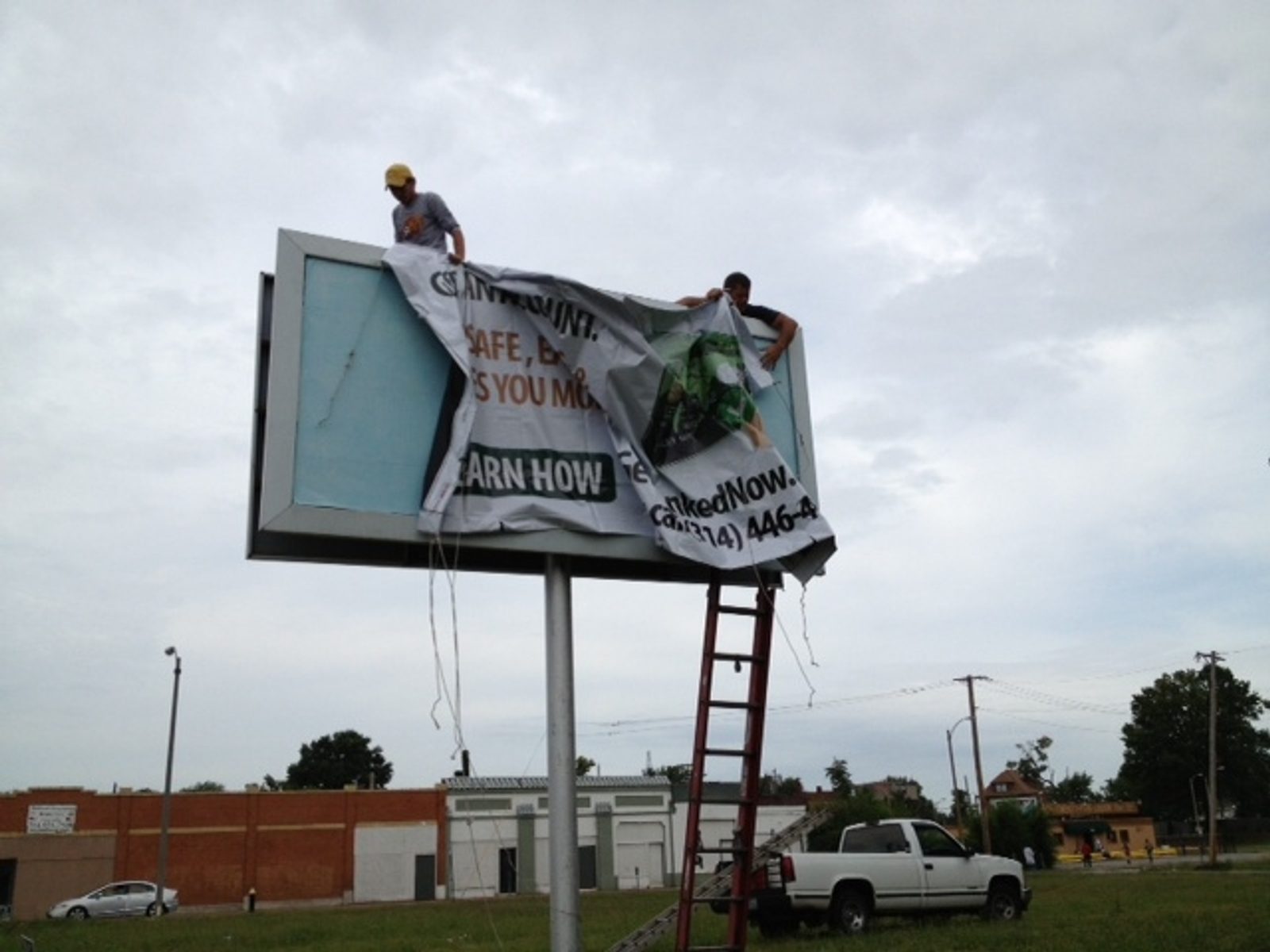 Bank On Save Up outdoor billboard installation