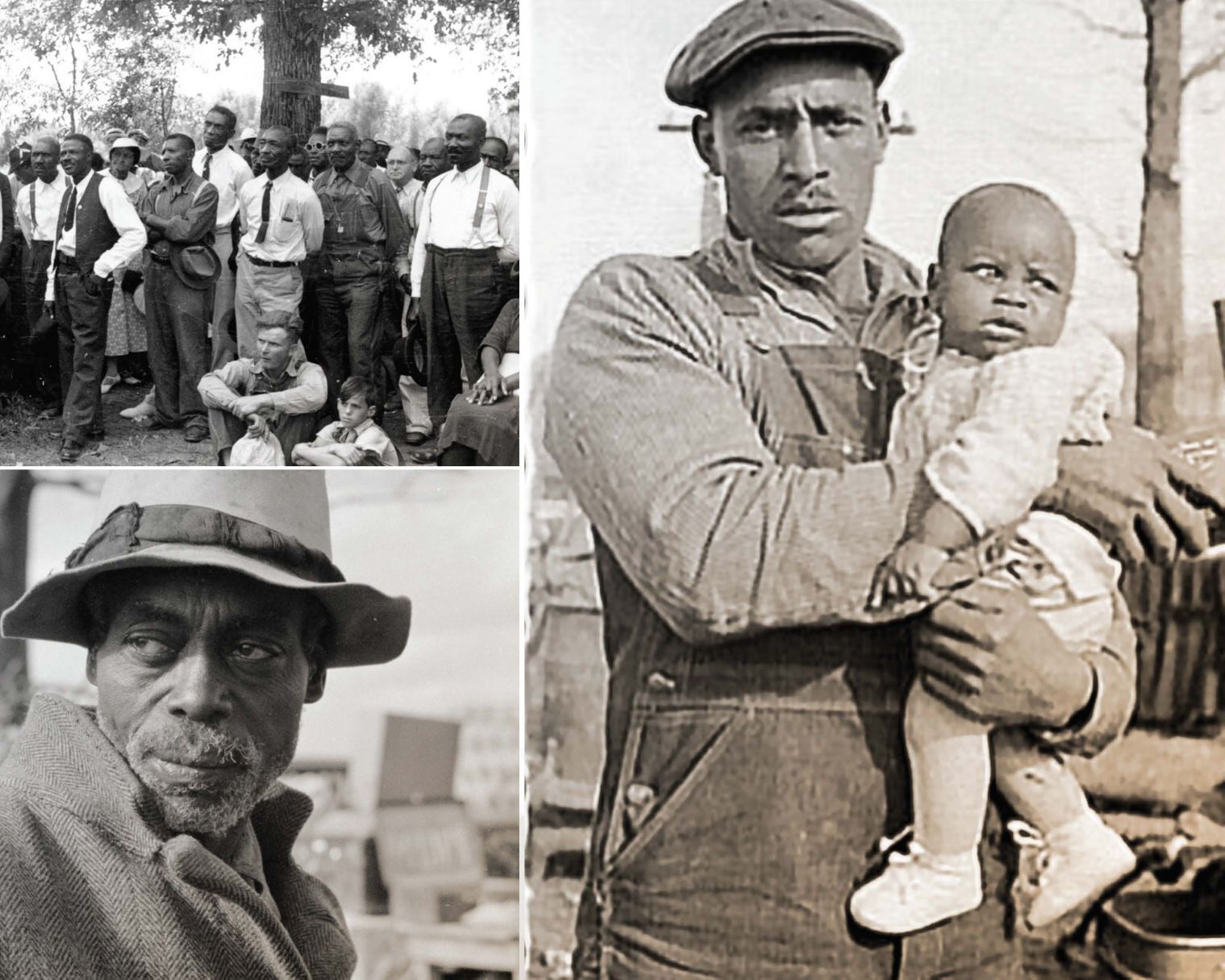Archival photo collage presented by the Foundation as part of the Whitfield legacy