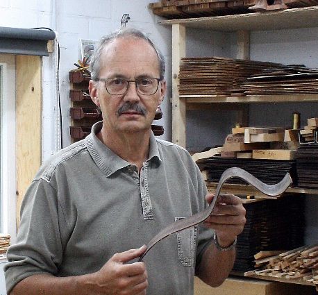 Dirk Janssen in his workshop