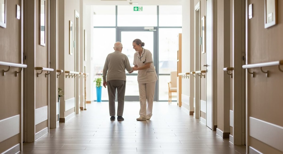 anziano RSA con infermiera