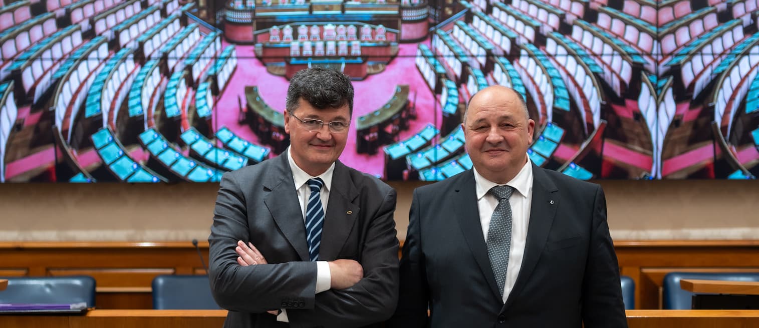 Dirigenti R. E R. Group alla conferenza in senato della repubblica