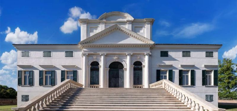 Facciata storica Villa Morosini restaurata confronto efficacia nanotecnologie Ector contro silossani