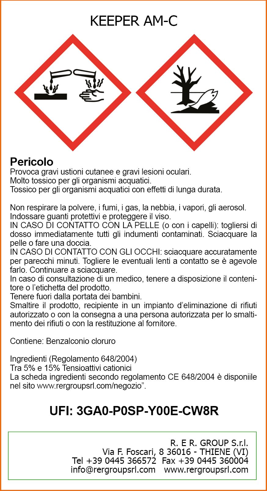 Retro etichetta Keeper AM-C
