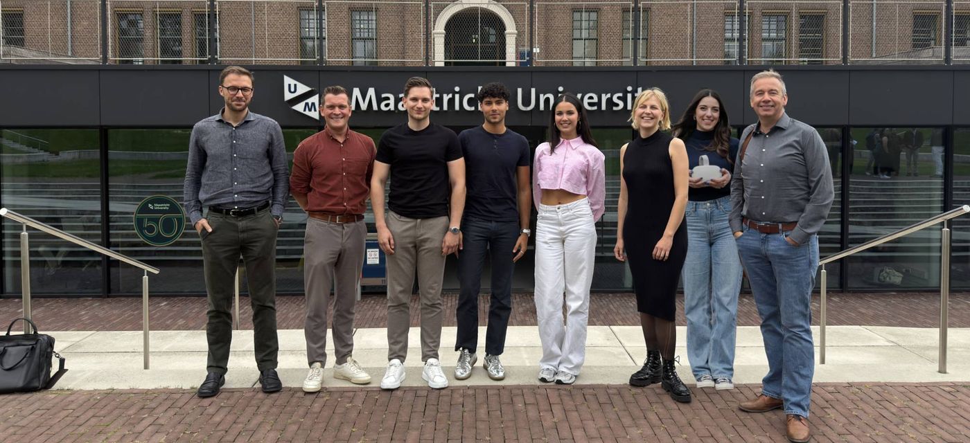 The DEXLab team in front of the Tapijnkazerne, Maastricht University