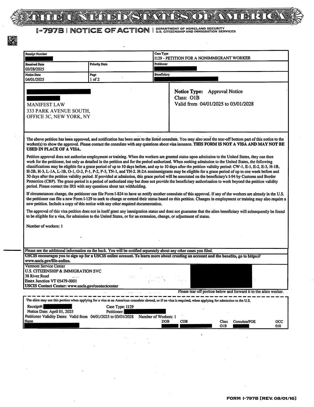 O-1B Approved for a Leader in Music, Entertainment, and Brand Partnerships - No RFE