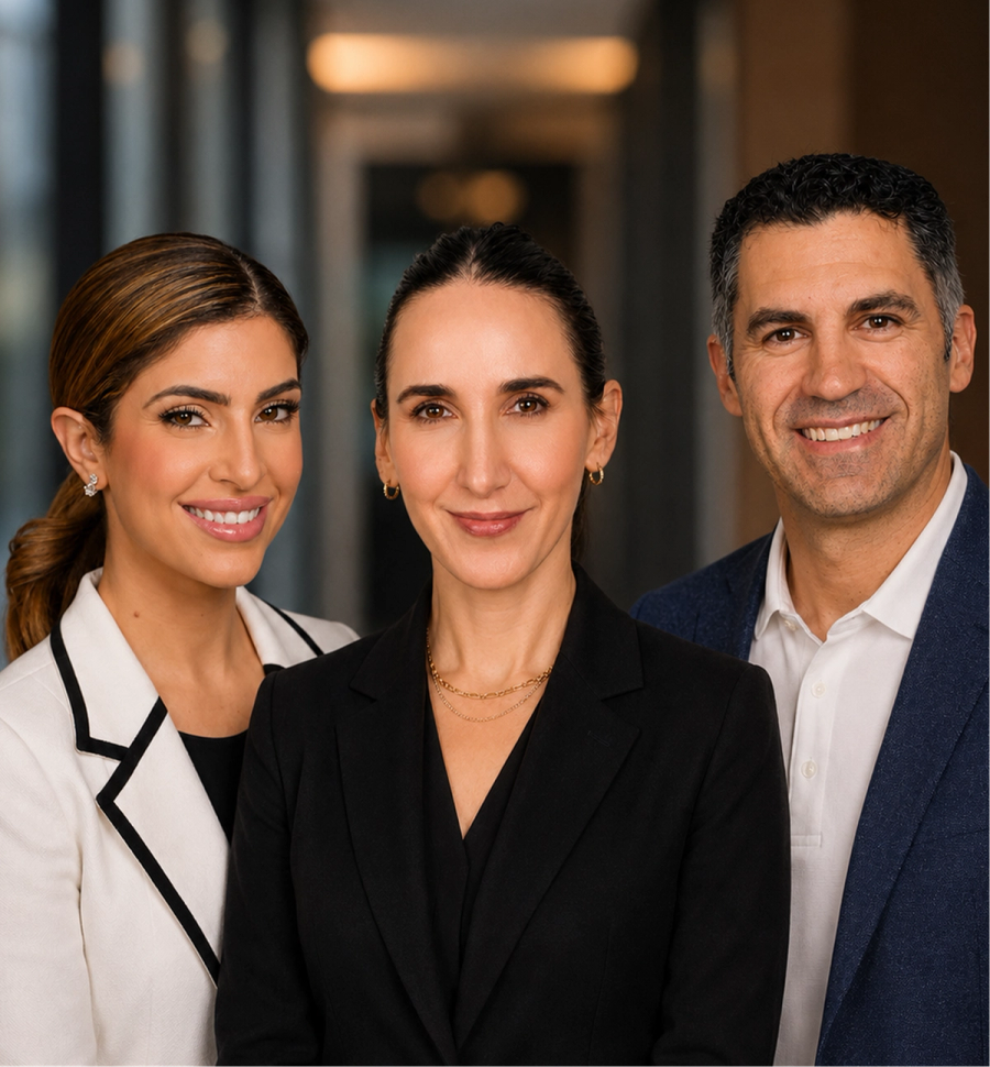 Manifest lawyers standing together as a full team.