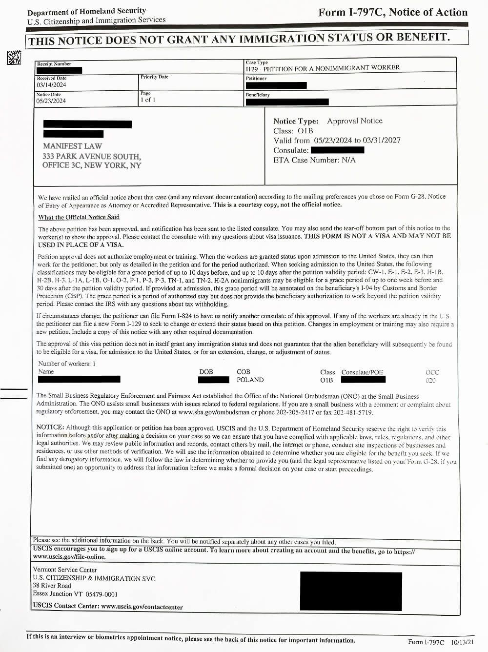 O-1B Approved for an Award-Winning Architect and Sustainability Innovator with no RFE!