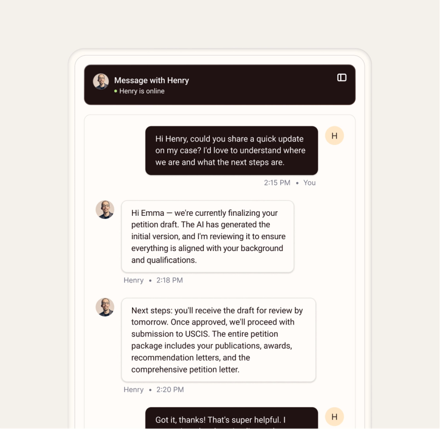 Direct Attorney Messaging