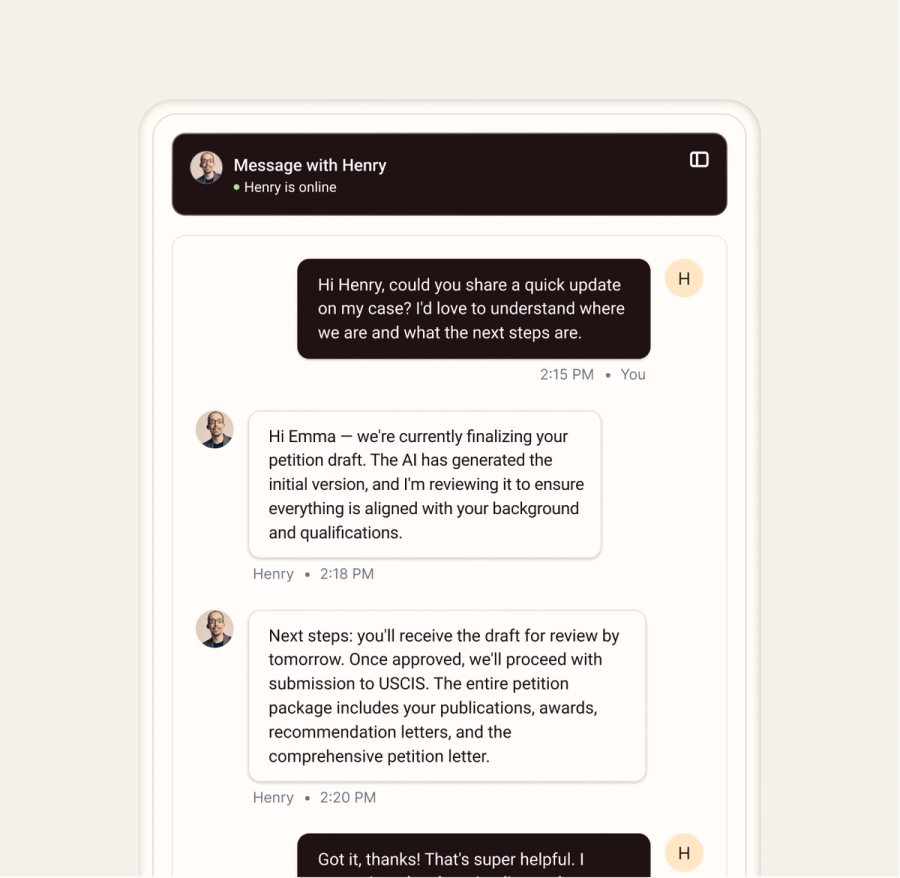 Direct Attorney Messaging