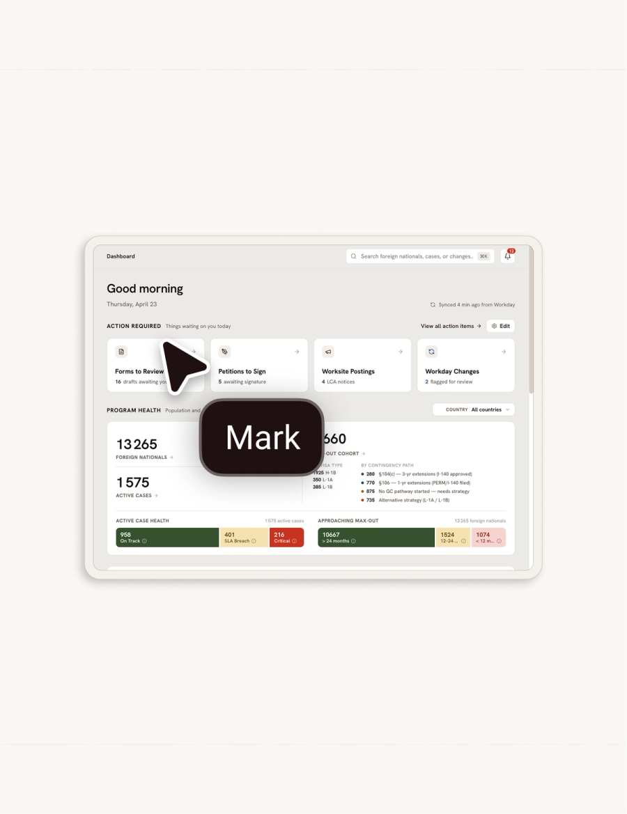 Manifest Law client portal dashboard