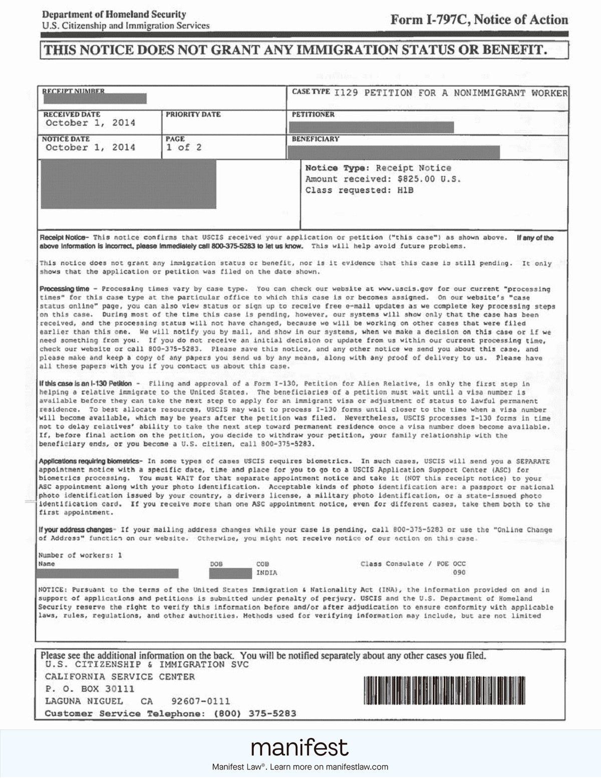 Form I-797