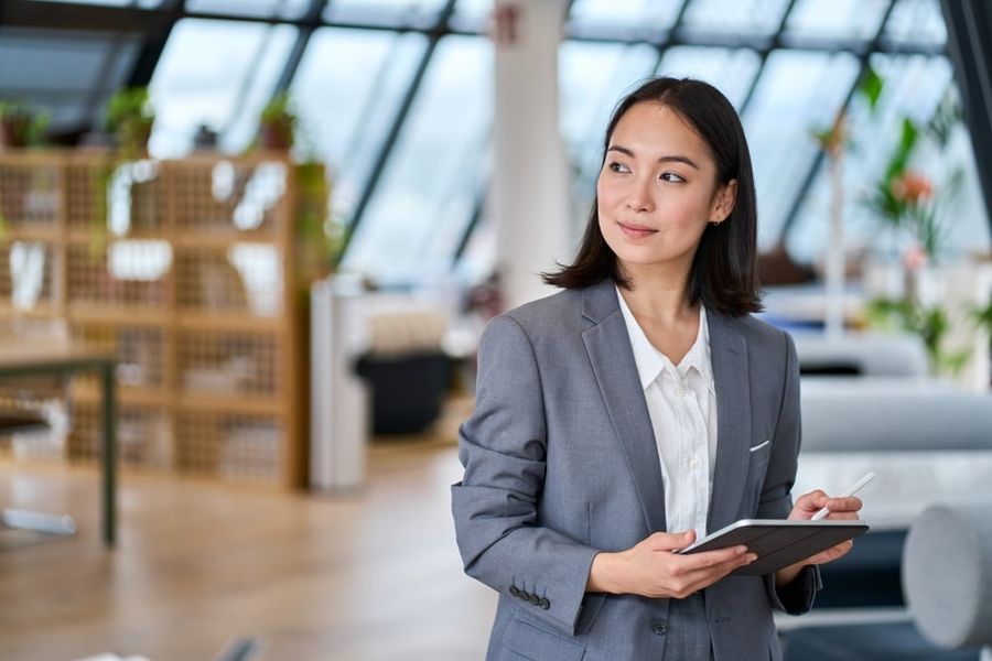Immigration attorney preparing a visa petition for expedited USCIS filing