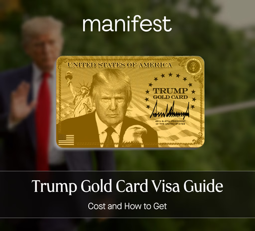 Gold card mockup illustrating the Trump Gold Card visa cost and application process