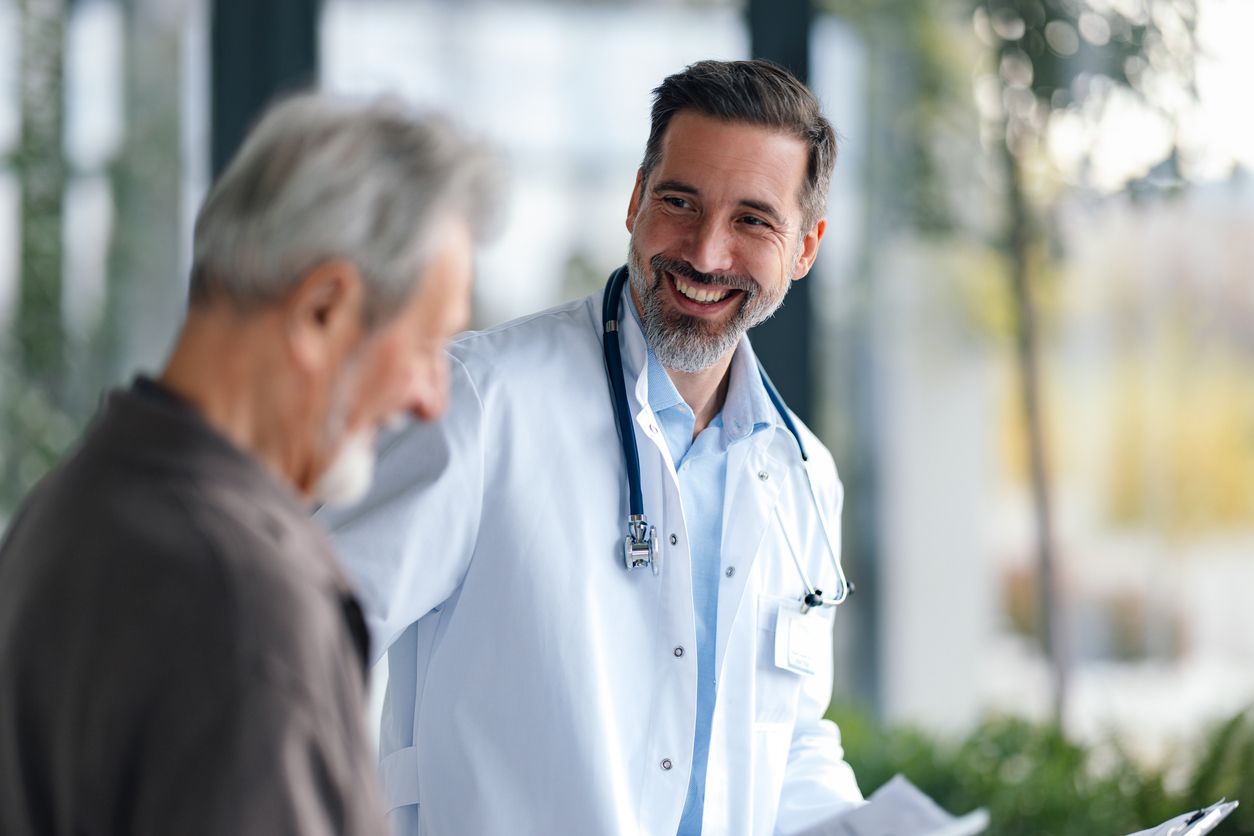 Doctor in white coat