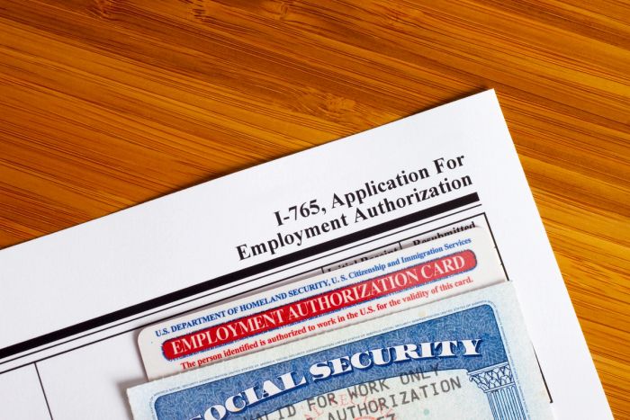 picture of form i-765, representing how uscis will reject older versions of form i-765 on september 15, 2026