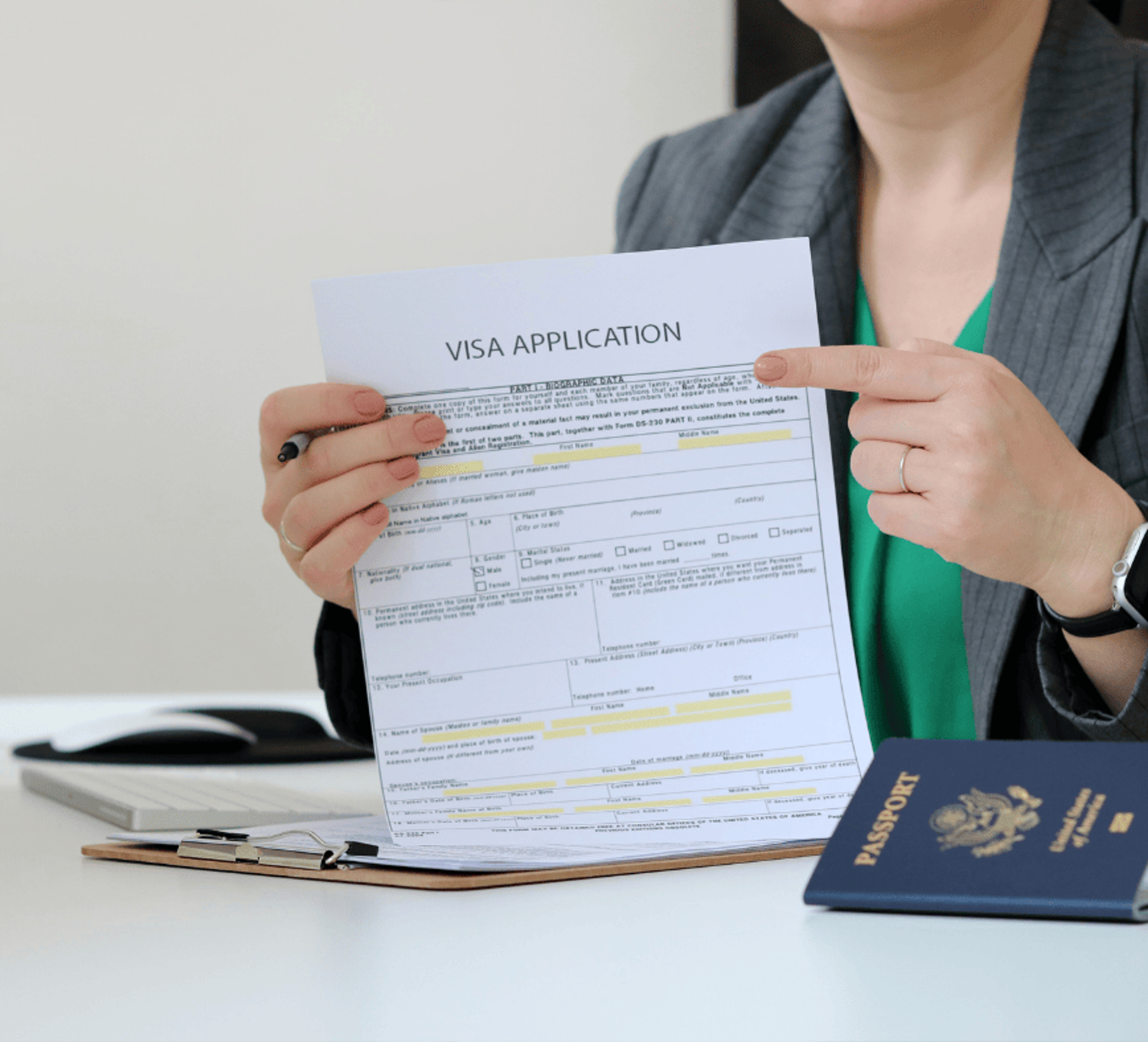 Diverse group of professionals representing Diversity Visa Lottery applicants