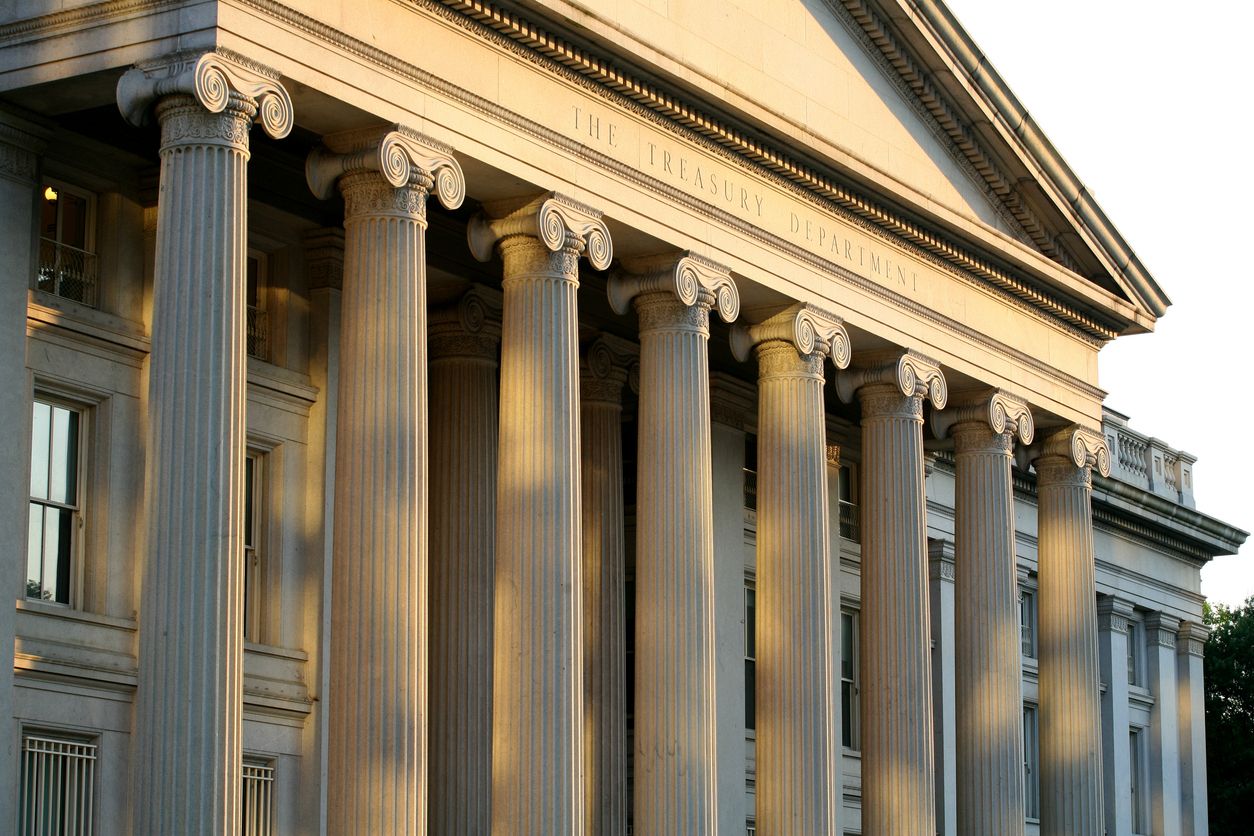 White House exterior as a new banking rule affects foreign nationals