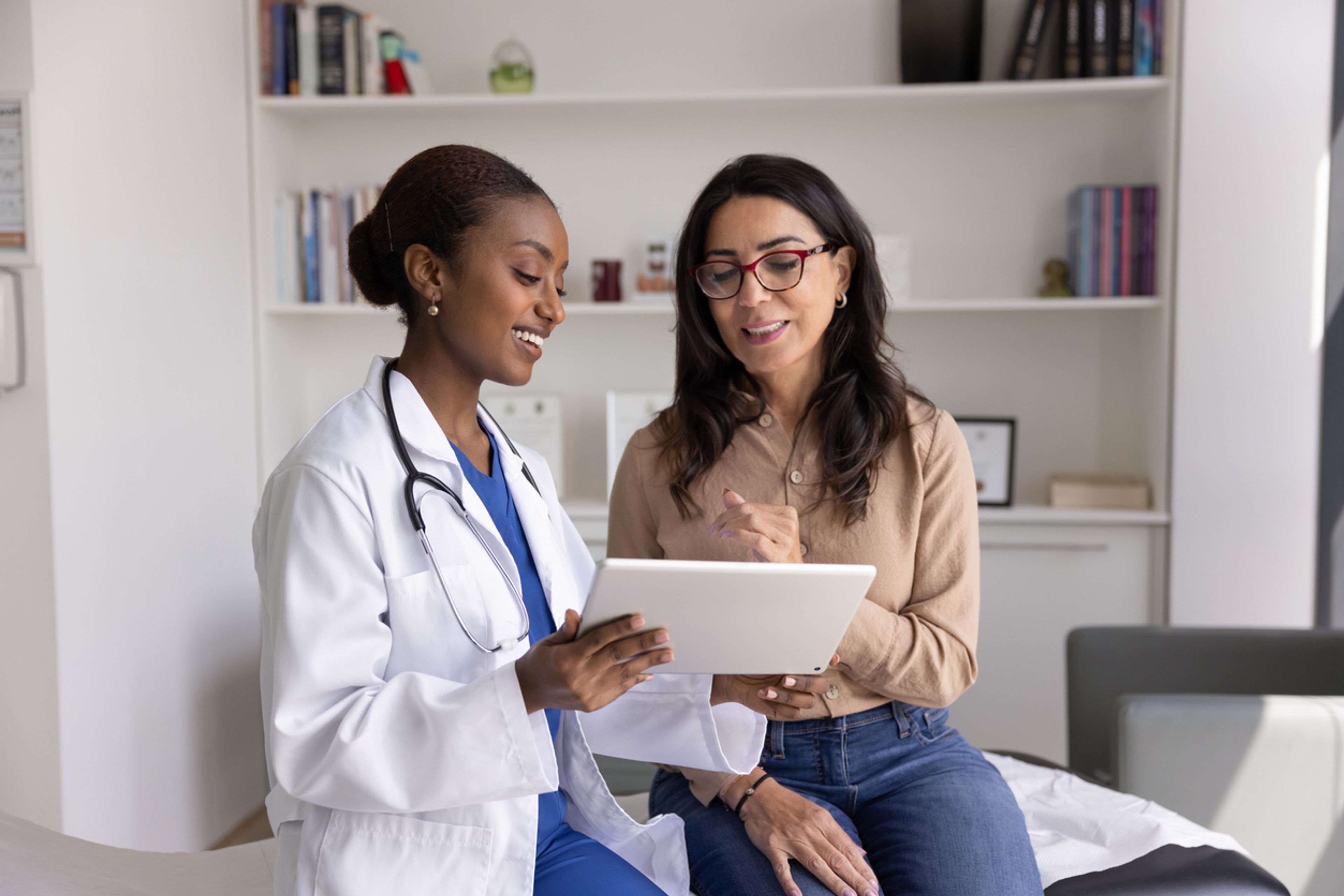 Doctor with her patient