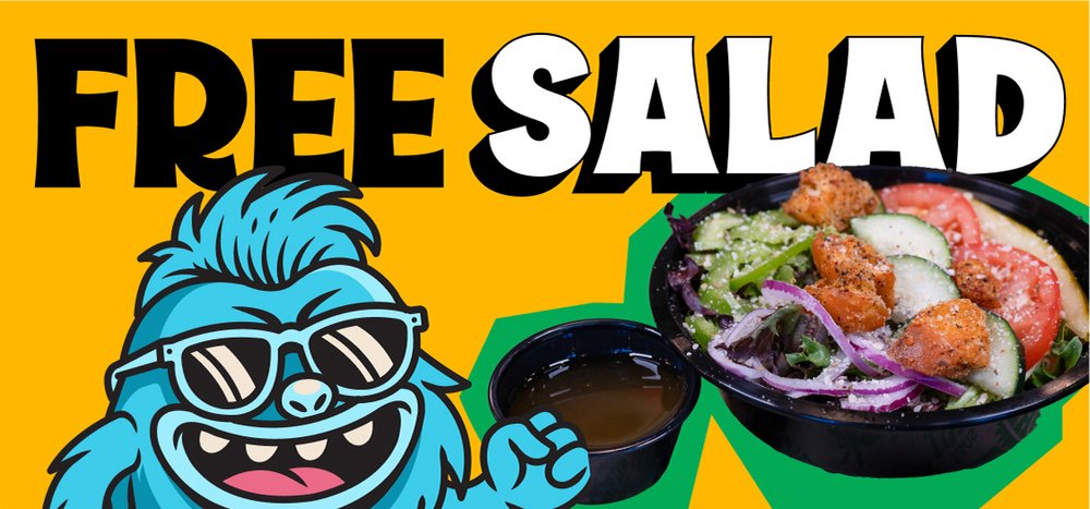 Free Salad = 2,750