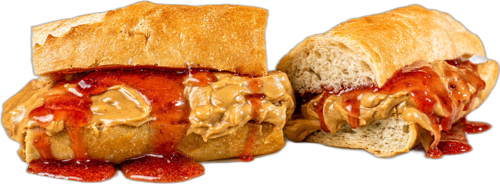 Sticky Icky Peanut Butter & Jelly toasted sub.