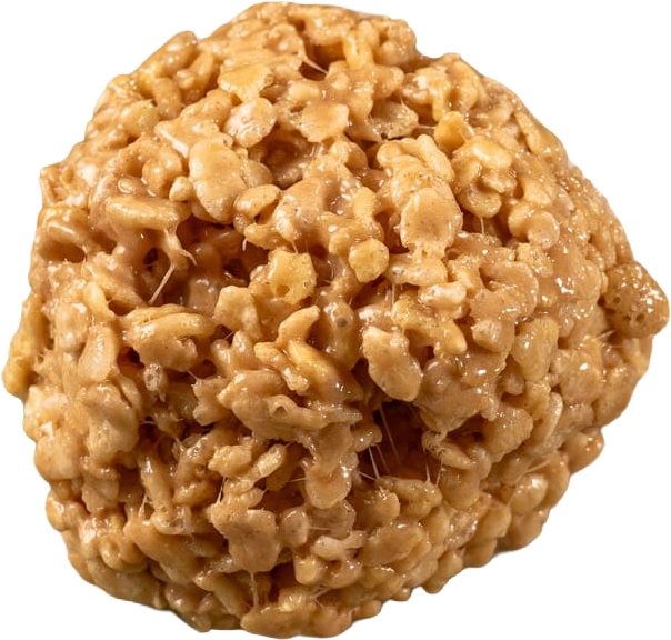 Goo Ball dessert with krispies, peanut butter, cocoa, honey, and butter.