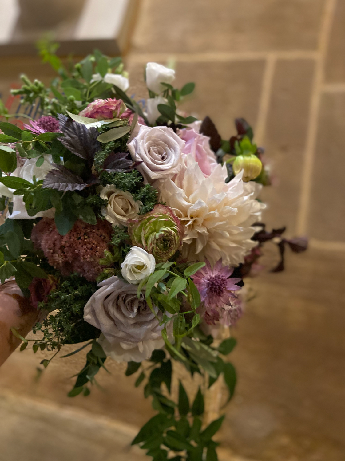 Bridal Bouquet at St. Joseph's Cathedral Columbus, Ohio