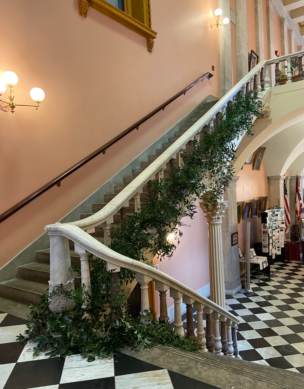The Ohio Statehouse Wedding Staircase
