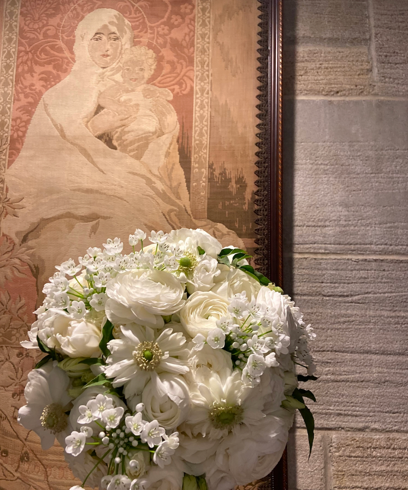 St. Mary's German Village, wedding florist bridal bouquet