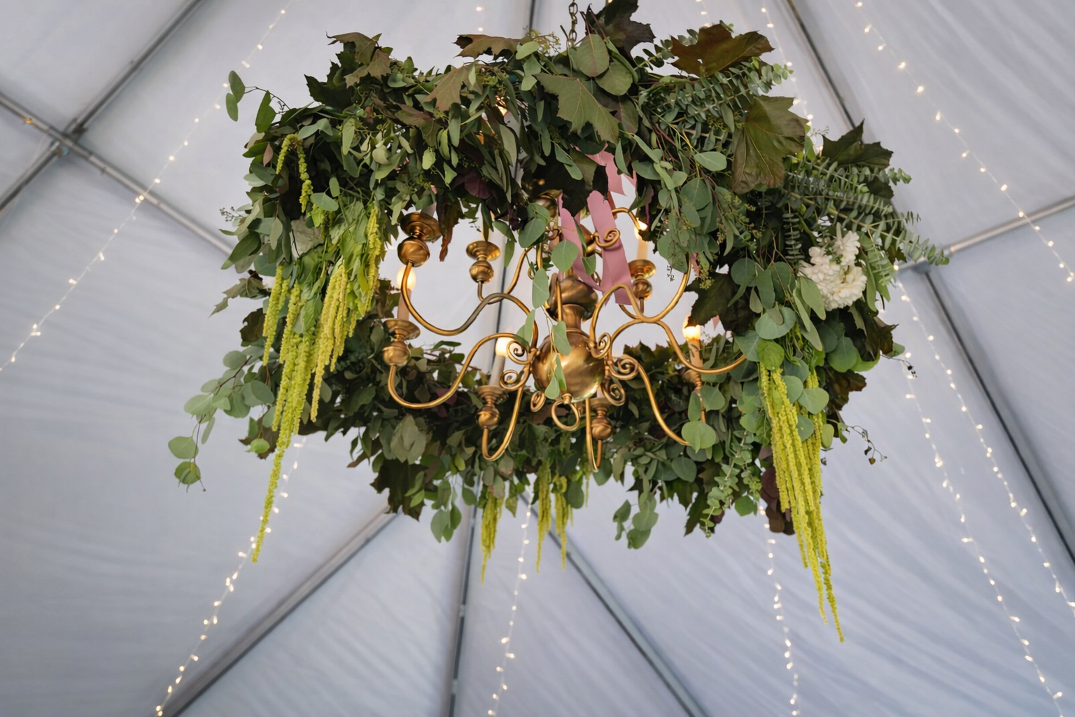 Chanderier Floral Installation at Taylor Mansion