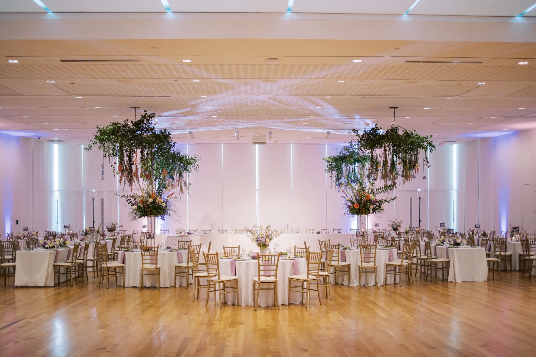 hanging floral installation