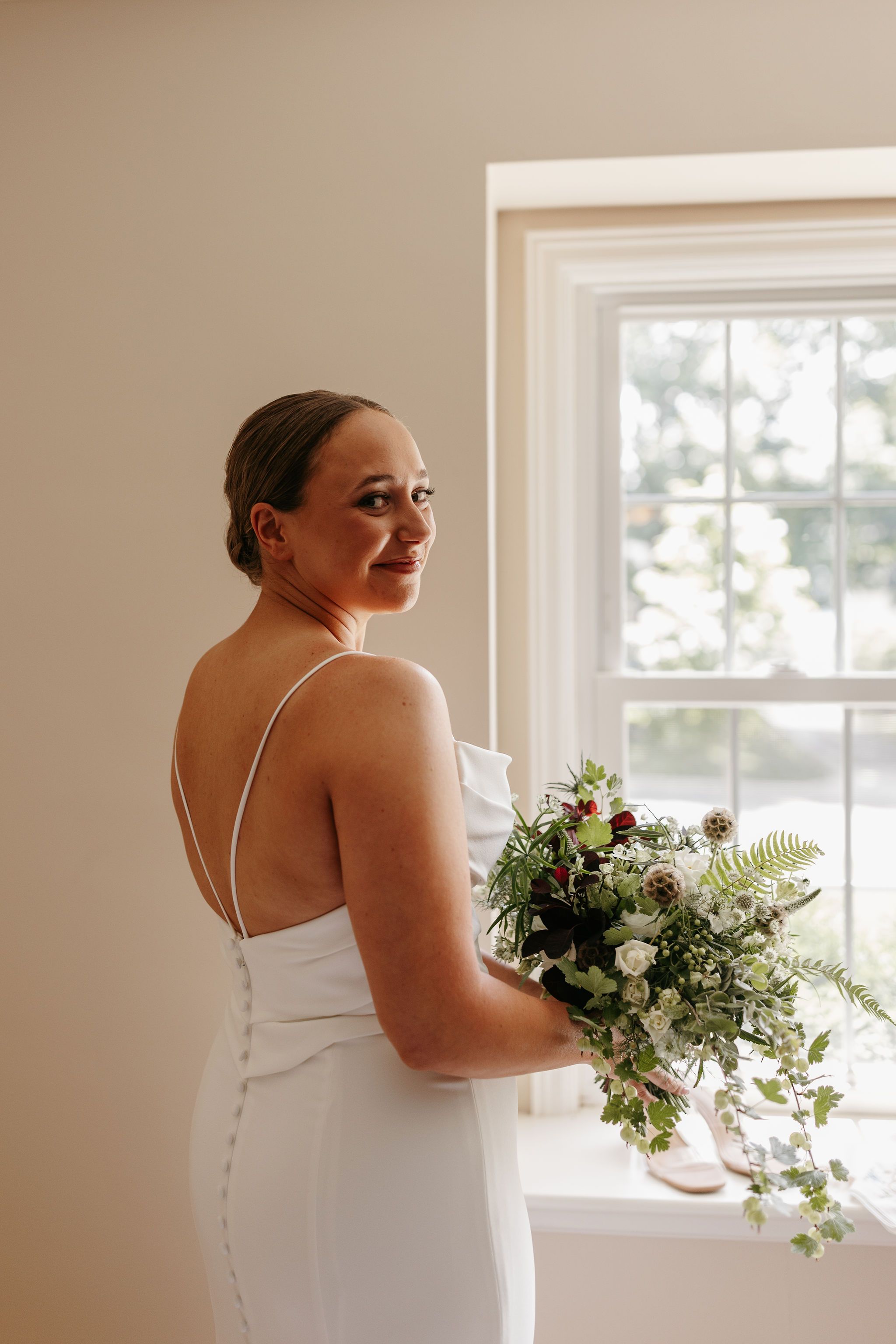 leafy foliage and fern bouquet columbus ohio