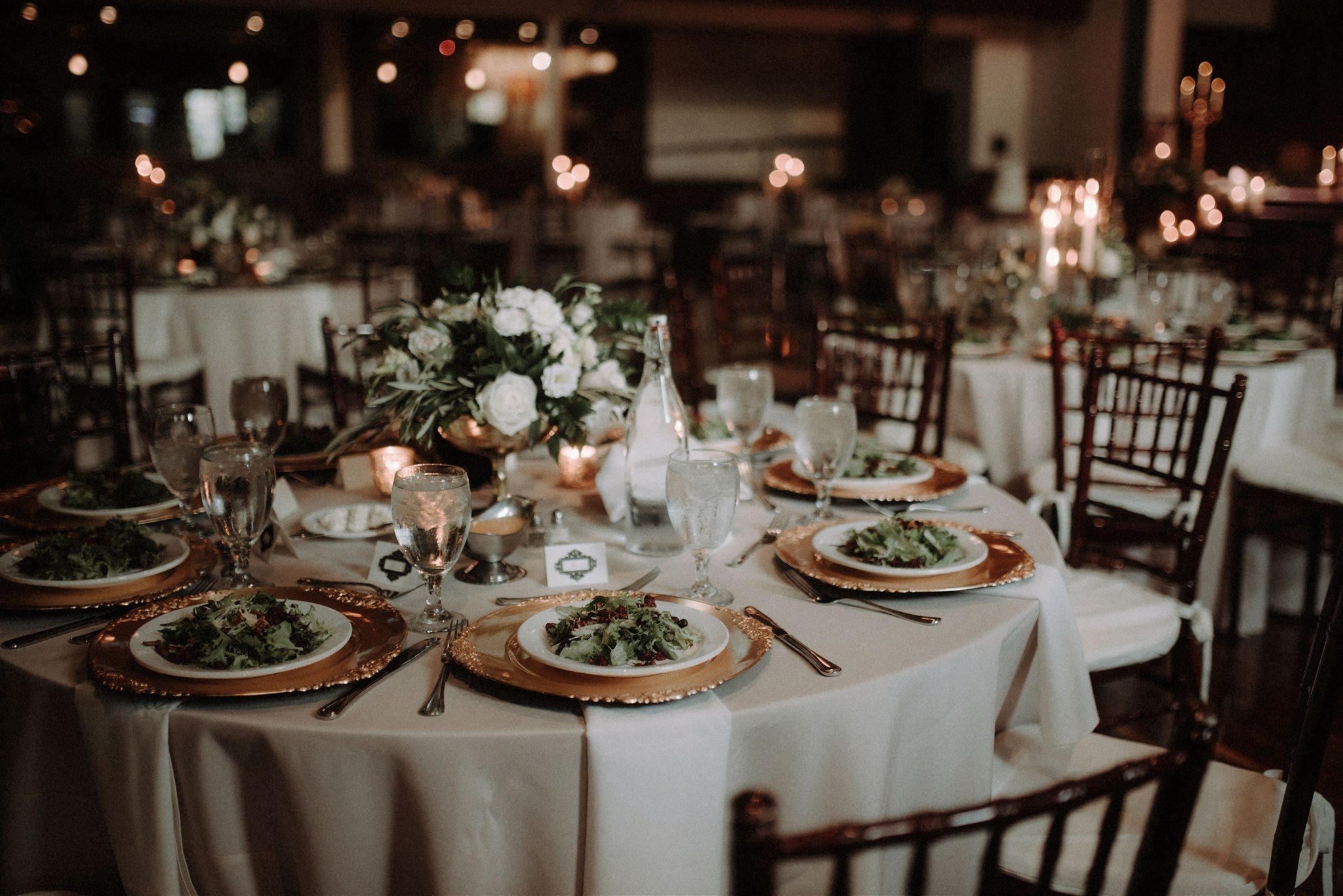 white classic centerpiece