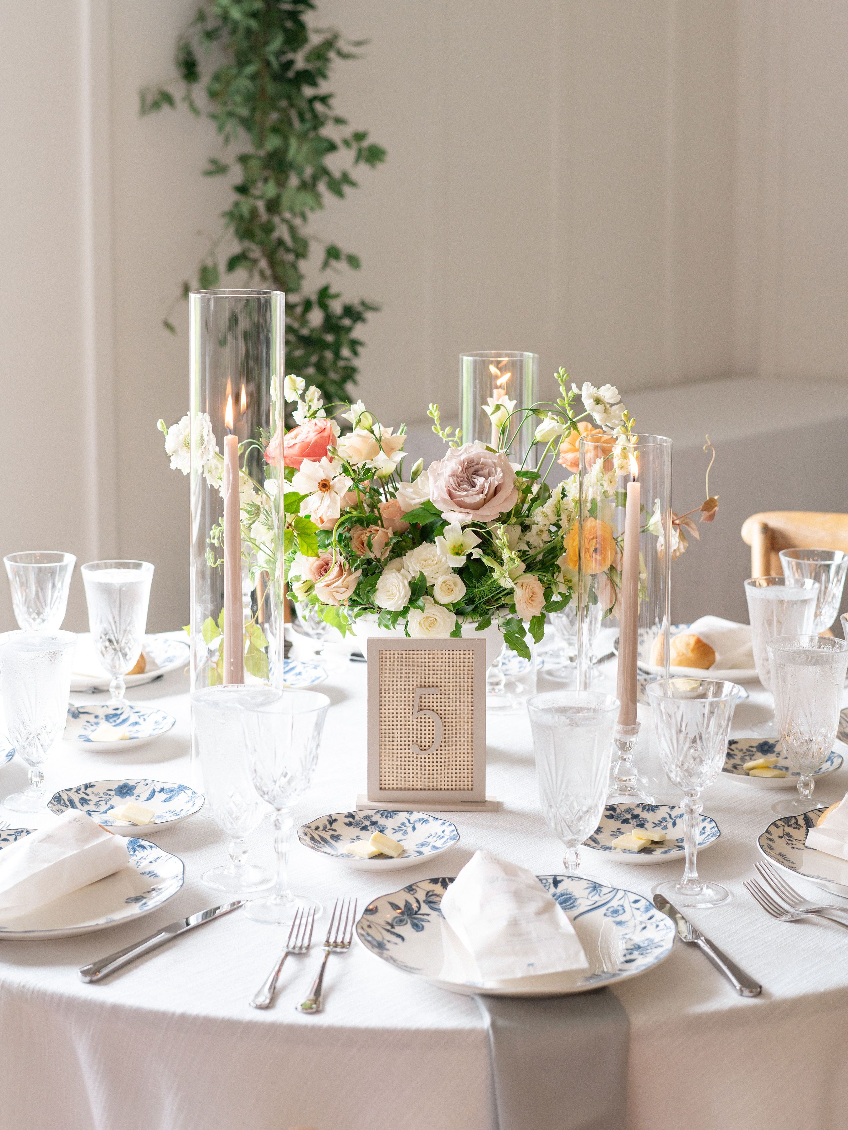 centerpieces at Magnolia Hill Farm