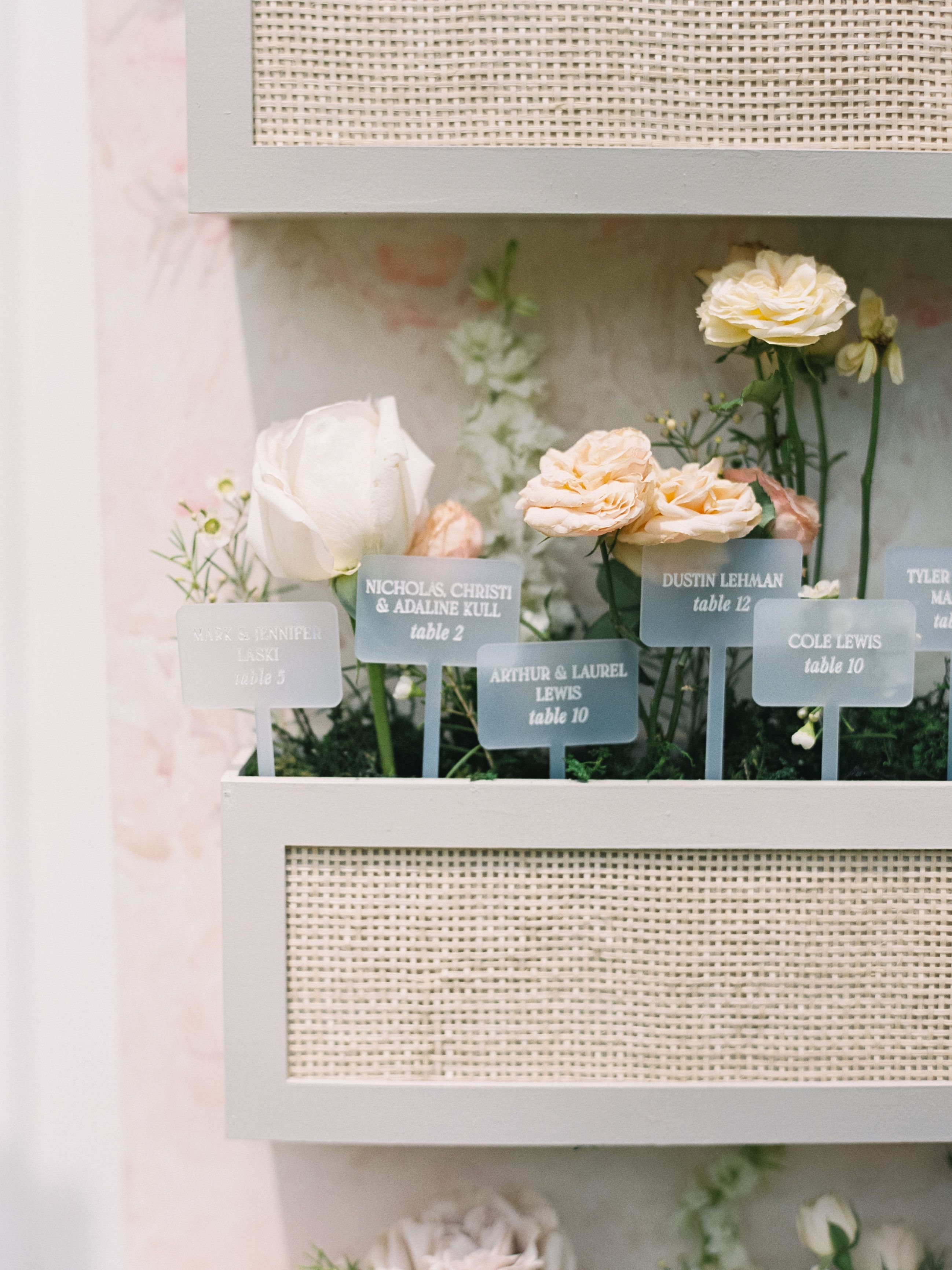 blooms with seating assignment