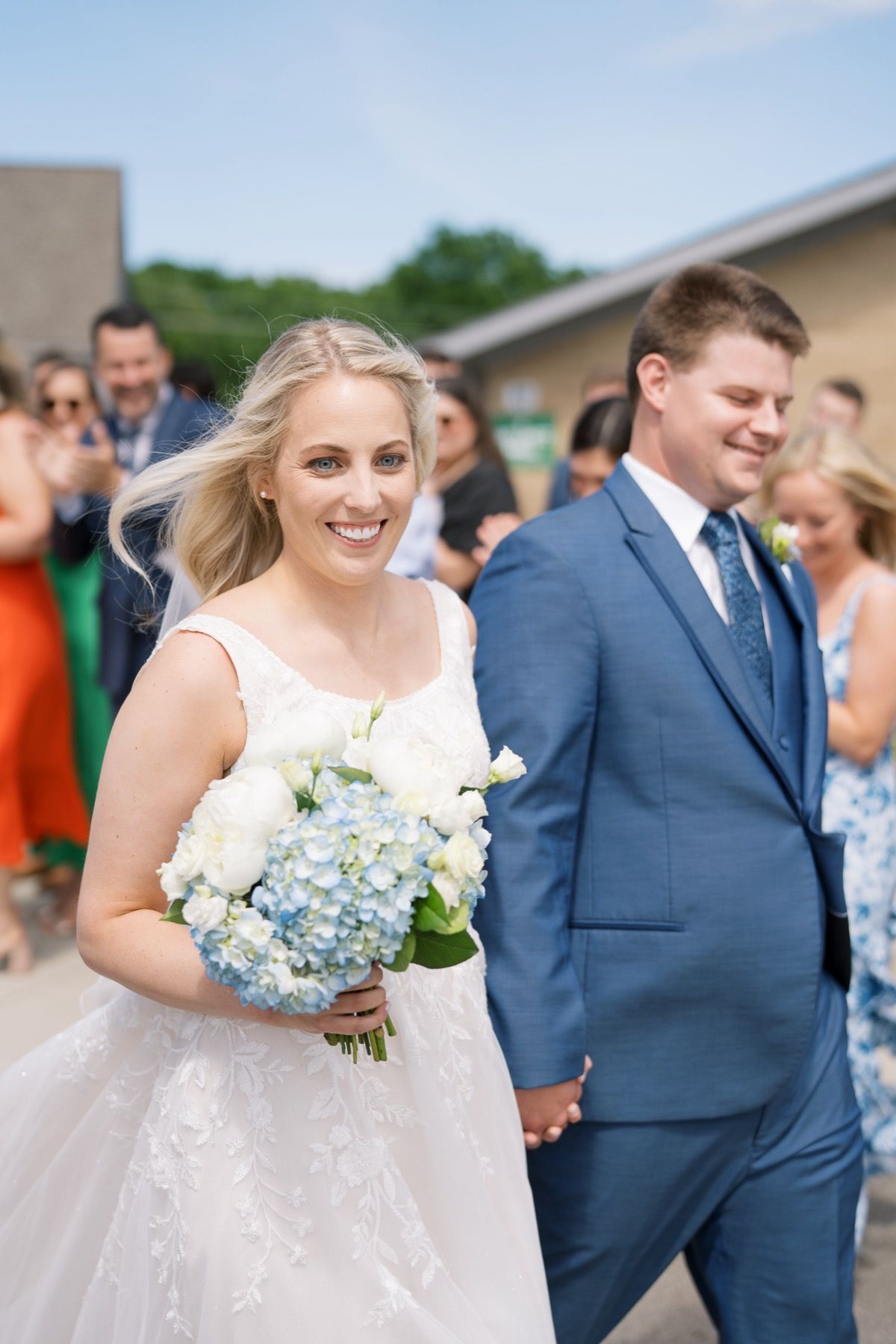 just married catholic wedding