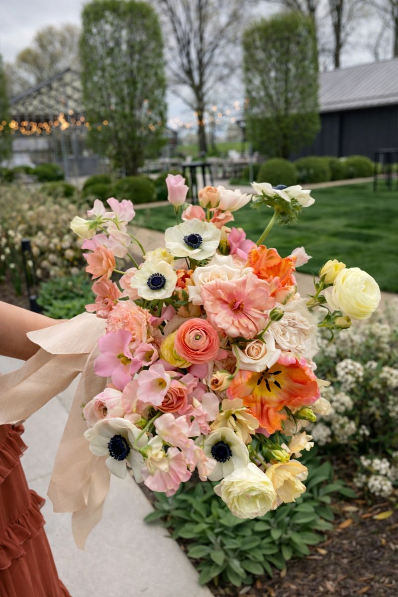 spring bridal bouquet jorgensen farms oak grove