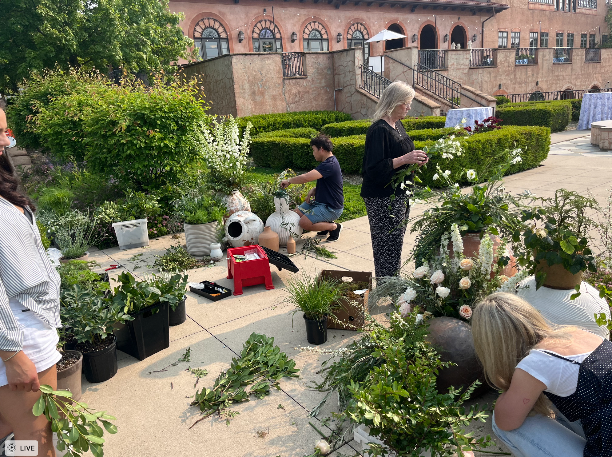 wedding flowers at the corazon club
