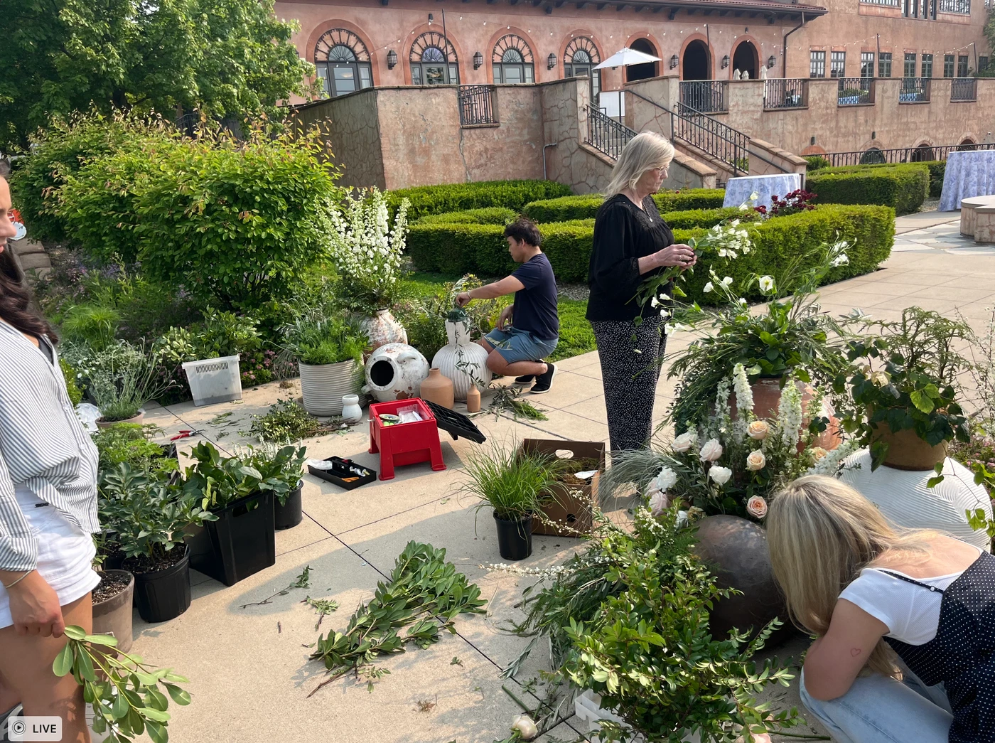 wedding flowers at the corazon club