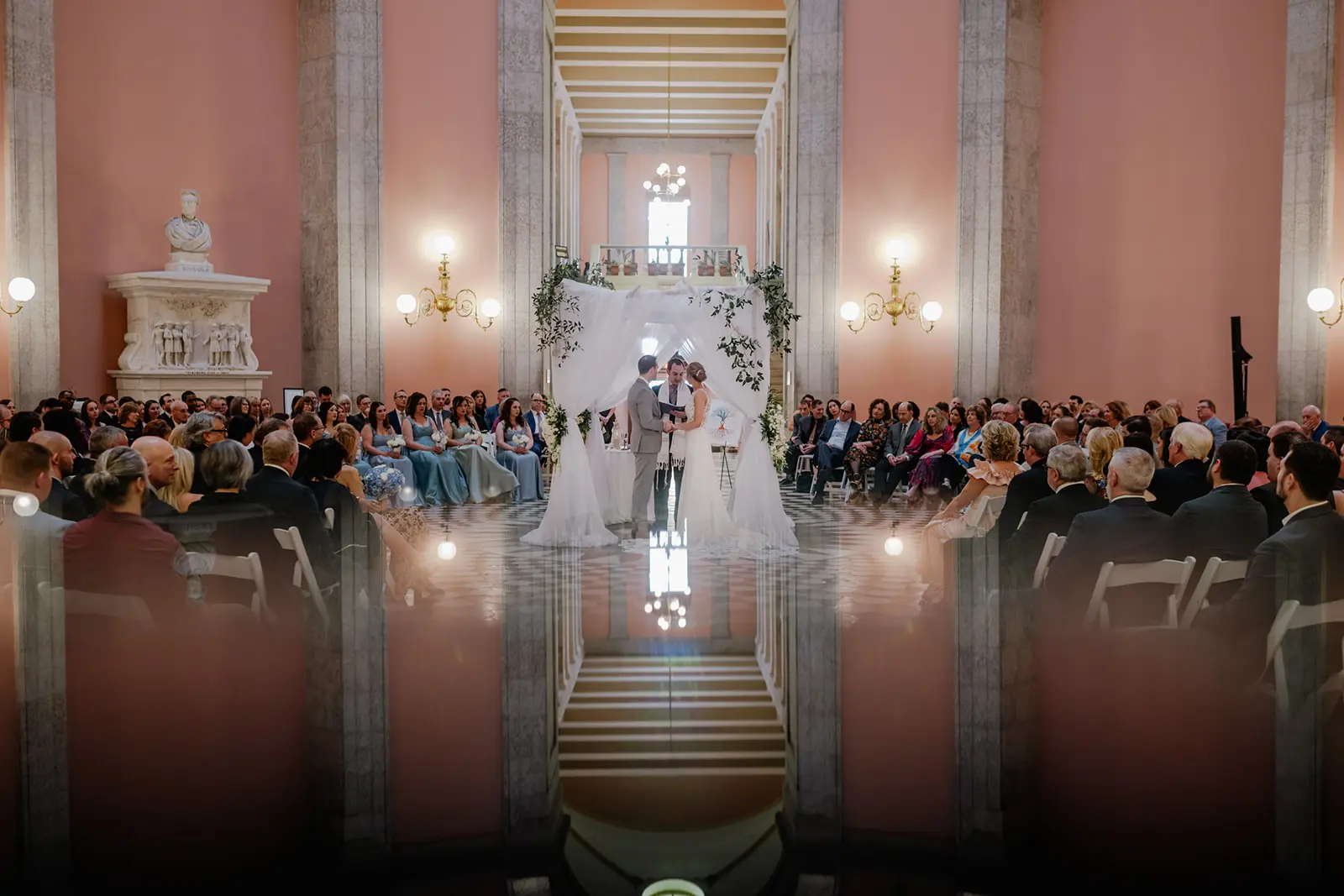 Elegant Wedding Flowers at The Ohio Statehouse